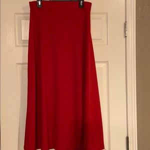 Super cute red skirt!